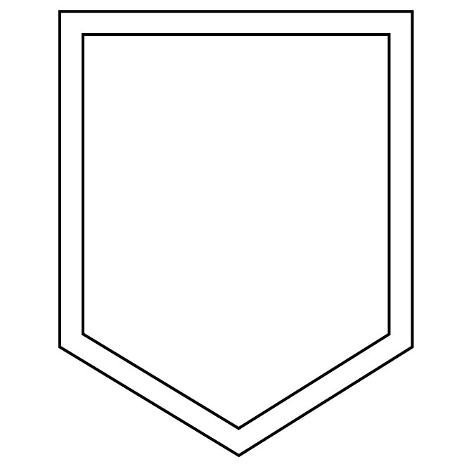 660x660 Shield Outline Vector Graphics