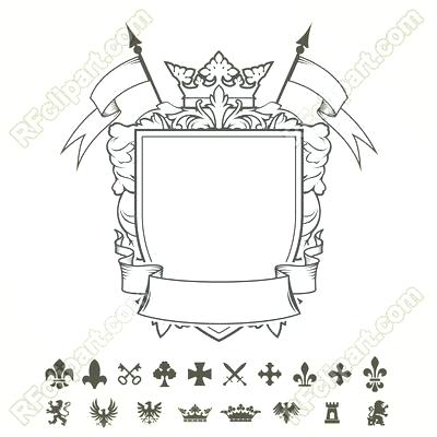 400x400 Family Coat Of Arms Template