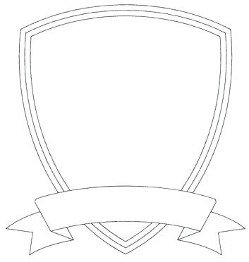 353x372 Superhero Crest Template