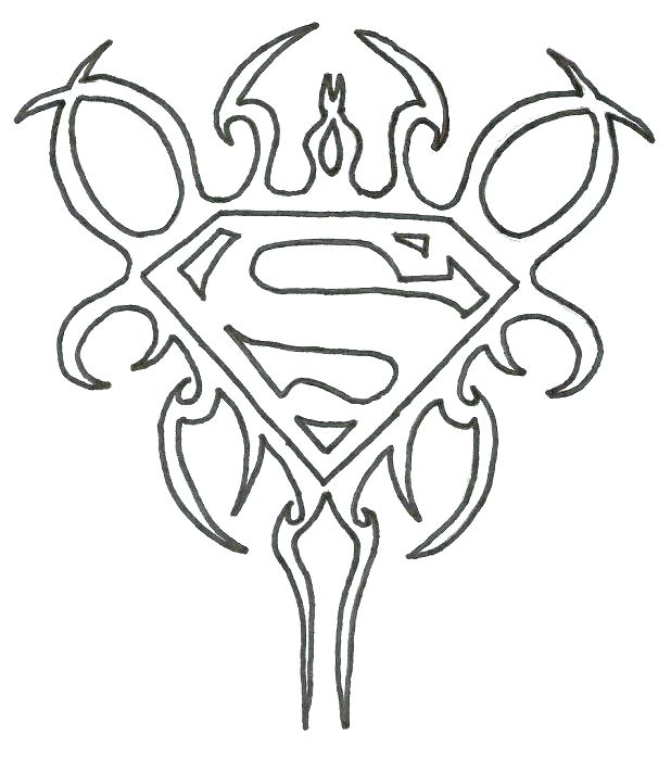 618x699 Superman Crest Template