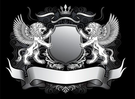 456x335 Free Lion Shield Vector Clipart And Vector Graphics