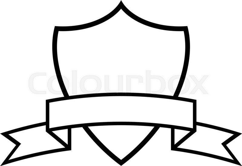 800x550 Shield Crest Vector Icon Stock Vector Colourbox