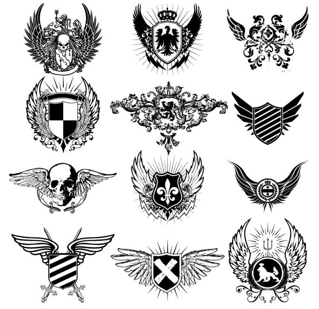 650x630 High Quality Crest Vector Illustrations
