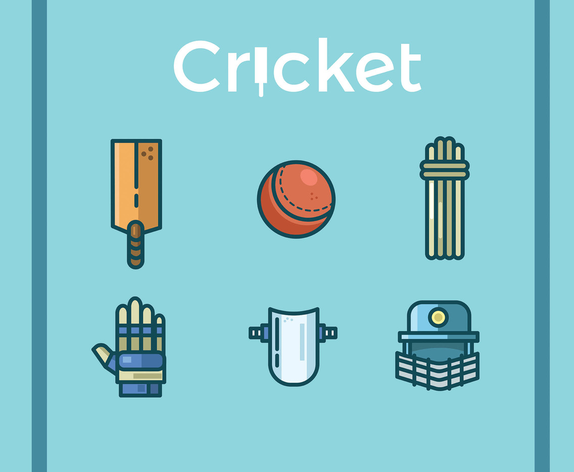 1136x936 Cricket Vector Blue Background Vector Art Graphics