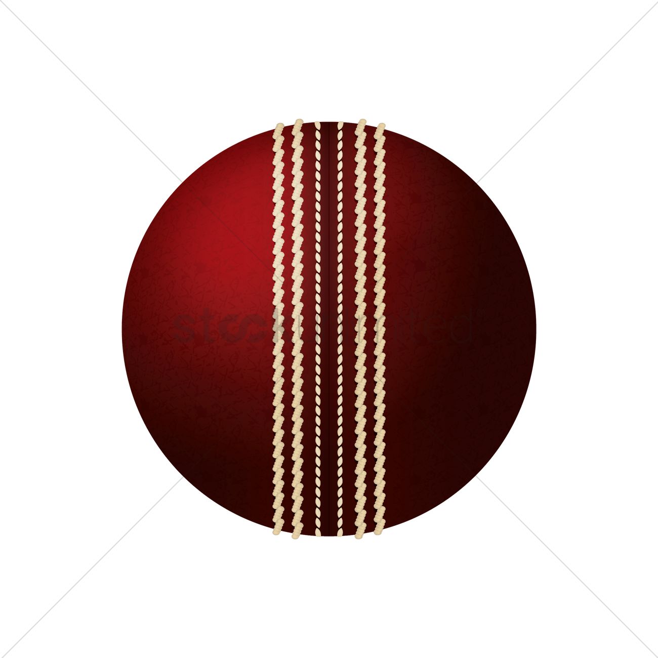 1300x1300 Cricket Ball Vector Image