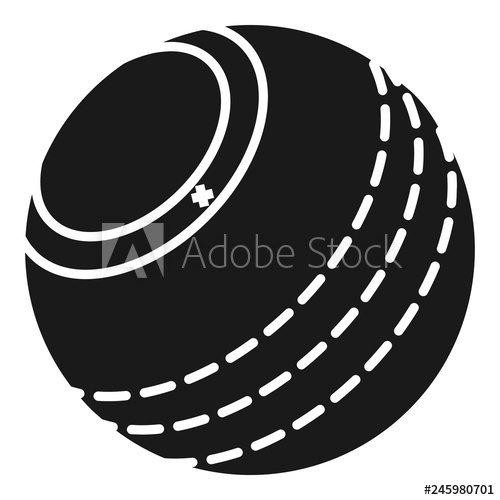 500x500 Cricket Ball Icon Simple Illustration Of Cricket Ball Vector Icon
