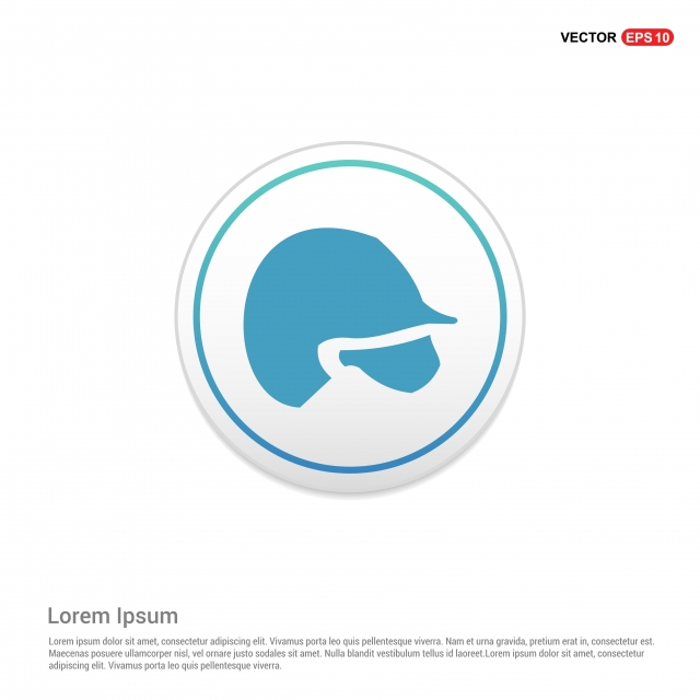 640x640 Cricket Helmet Icon White Circle Button, Batsman, Bowler, Champion