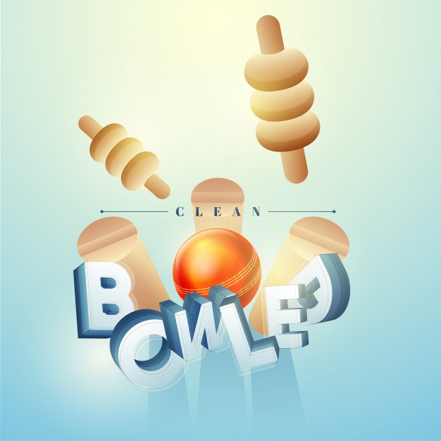 626x626 Glossy Ball Hit The Wicket Stumps Showing Clean Bowled For Cricket