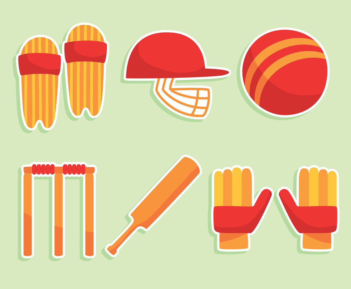 1136x936 Flat Cricket Element Vector Vector Art Graphics