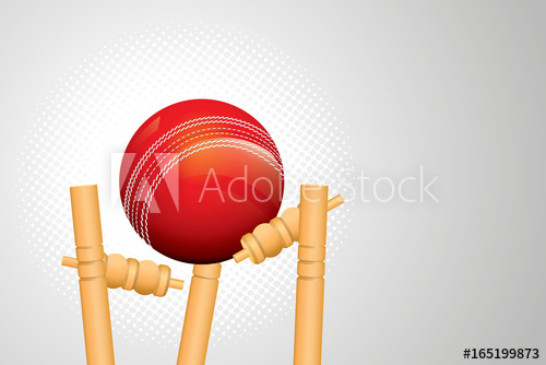 500x334 Vector Of Cricket Ball Hitting The Wicket Stumps
