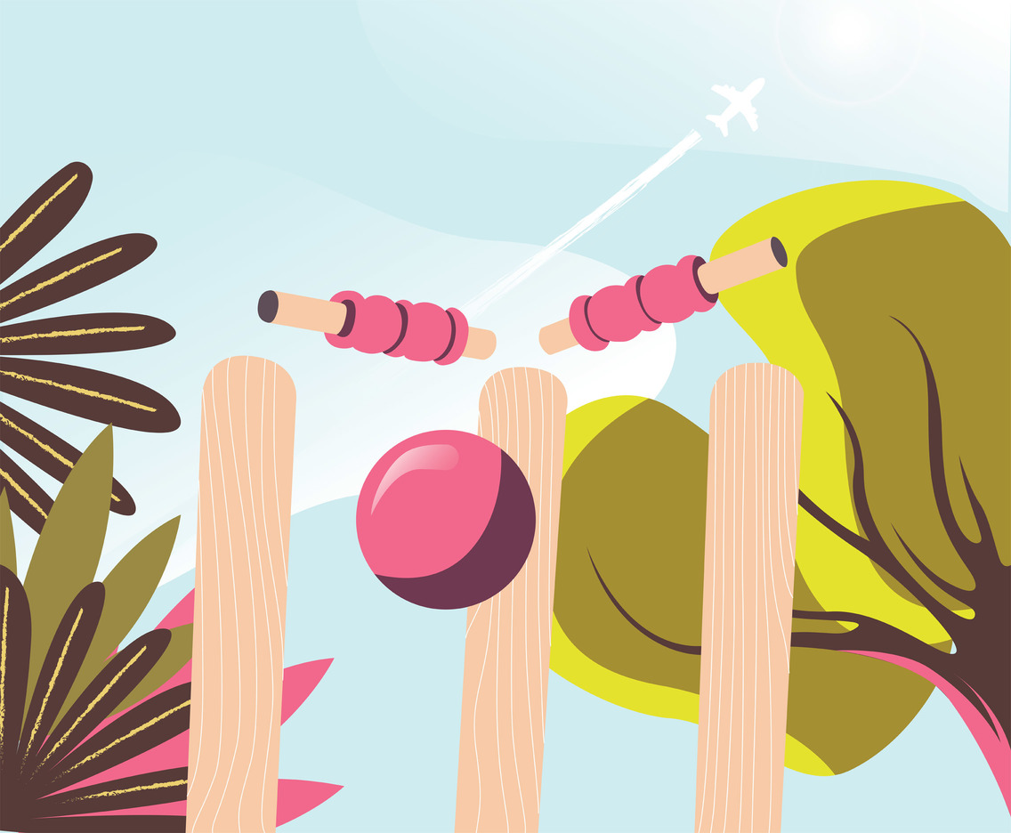 1136x936 Cricket Stumps Vector Design Vector Art Graphics