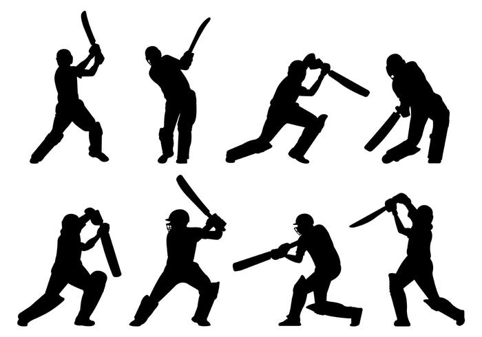 700x490 Silhouette Of Cricket Players