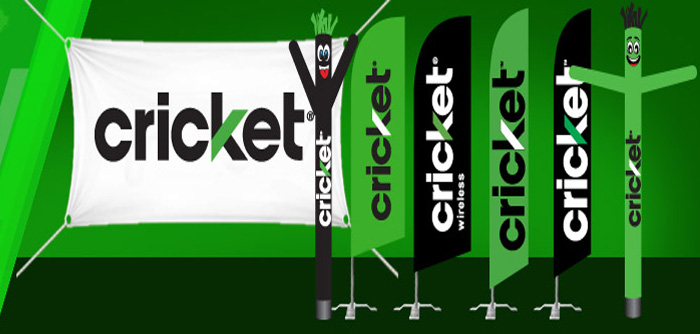 700x334 Feather Flags And Air Powered Dancer Guys For Cricket Wireless