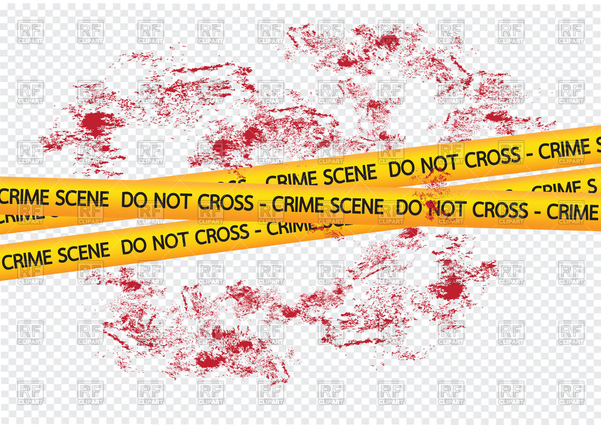 1200x848 Crime Scene Danger Tapes And Blood Vector Image Of Conceptual