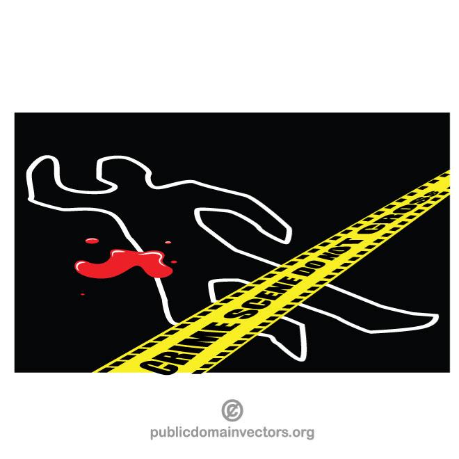 660x660 Crime Scene Vector Illustration