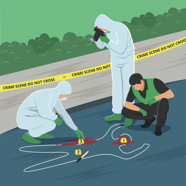 626x626 Illustration Of Crime Scene Investigation Vector Premium Download