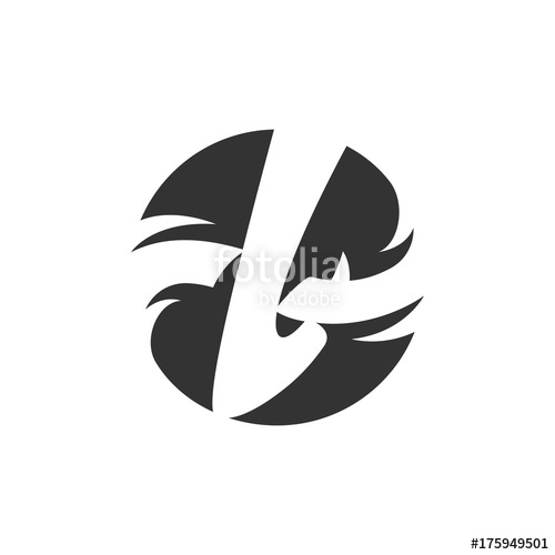 500x500 Crochet Hook Icon Vector Logo On White Background Stock Image