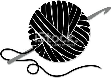 380x267 Stylized Ball Of Yarn With Crochet Hook And Loose Yarn Use As