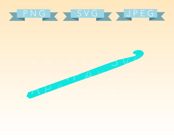 570x456 Crochet Hook Png Cricut Sihouette Etsy