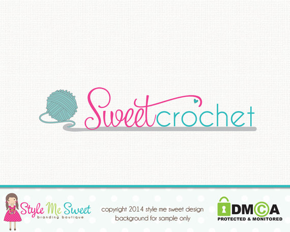 570x456 Crochet Clipart Logo Collection