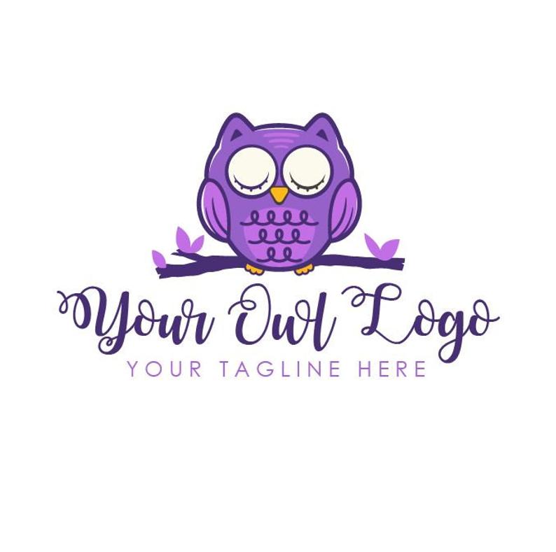 794x789 Owl Logo Premade Logo Knitting Logo Crochet Logo Custom Etsy