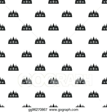 450x470 Queen Crown Pattern Vector Crochet