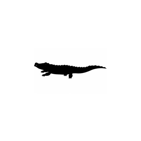 Crocodile Silhouette Vector Dxf 458x458 Crocodile Silhouette Vector Dxf