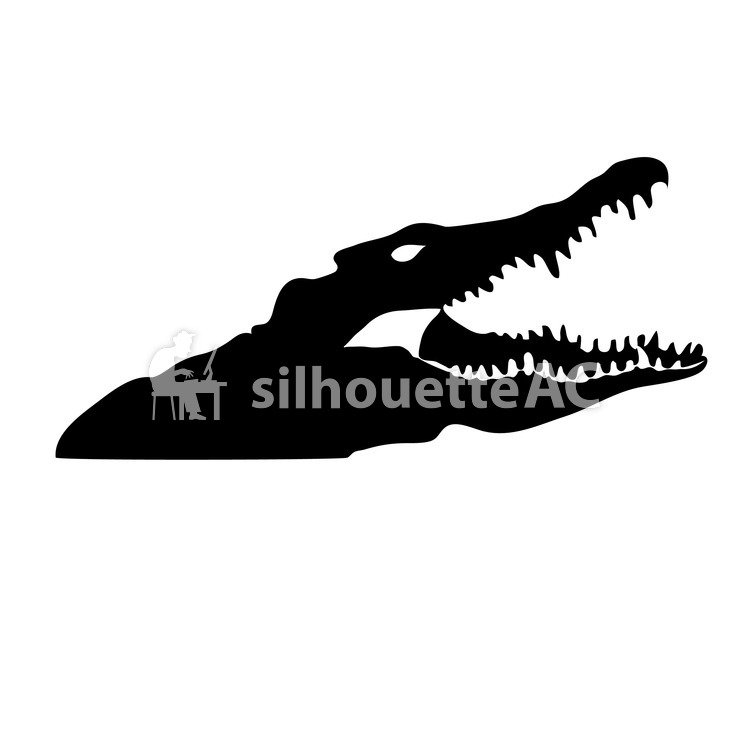 Free Silhouette Vector Scales Crocodile Up 750x750 Free Silhouette Vector Scales Crocodile Up
