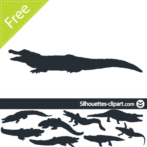 Vector Crocodile Silhouette Suroboyo Silhouette, Crocodile 500x500 Vector Crocodile Silhouette Suroboyo Silhouette, Crocodile