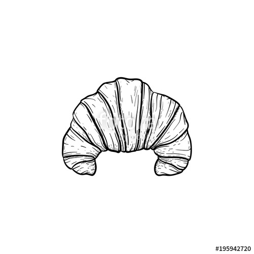 Croissant Vector at Vectorified.com | Collection of Croissant Vector ...