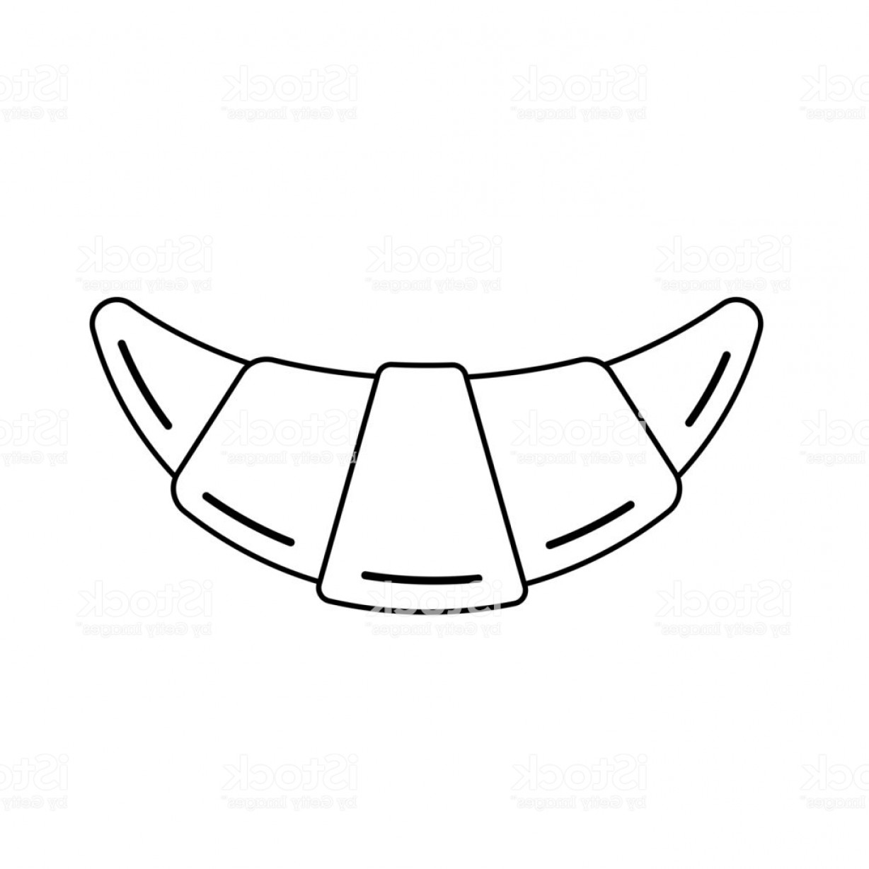 1228x1228 French Croissant Vector Line Icon Gm Hoodamathrun