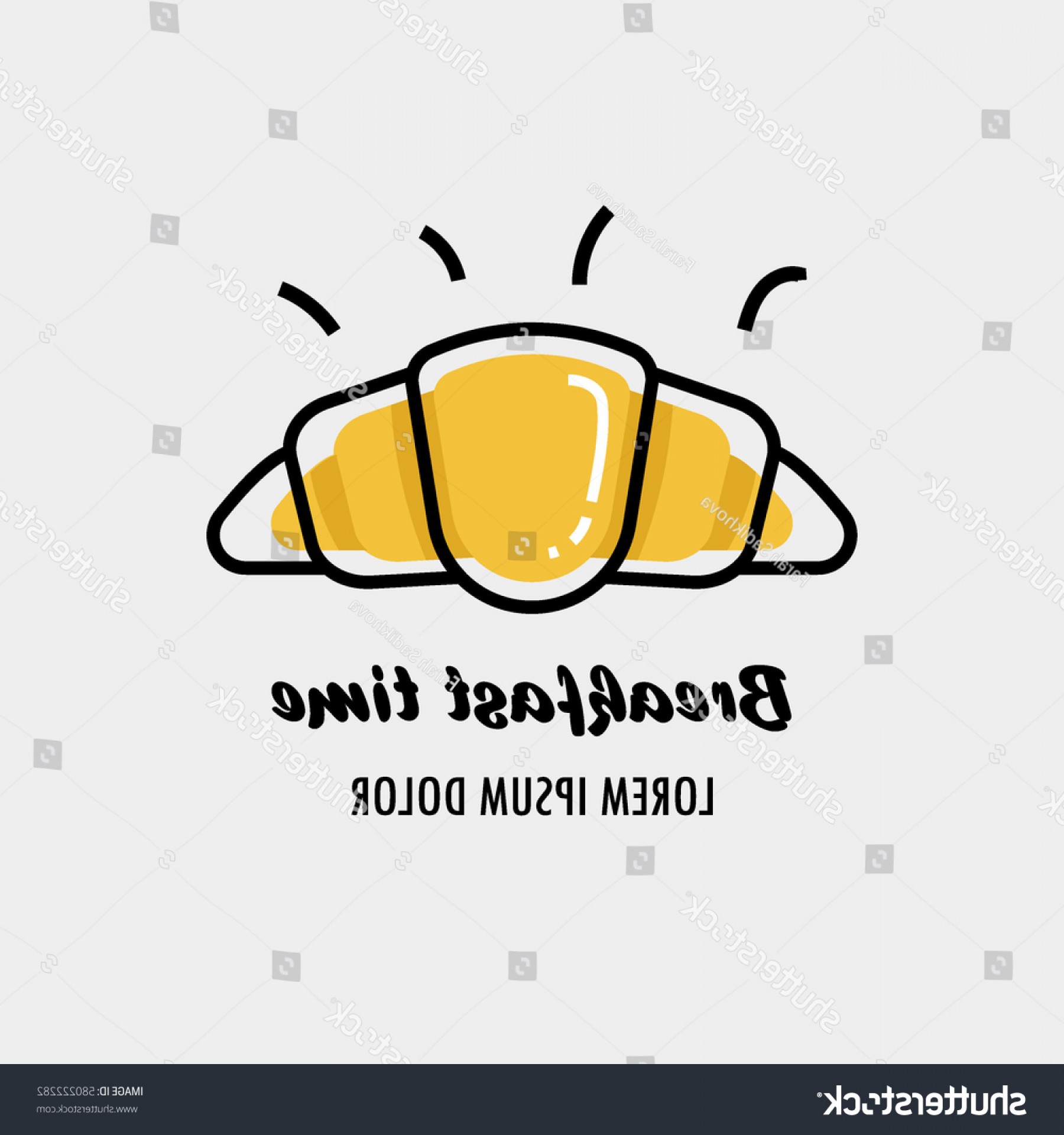 1800x1920 Croissant Vector Illustration Breakfast Concept Menu Createmepink