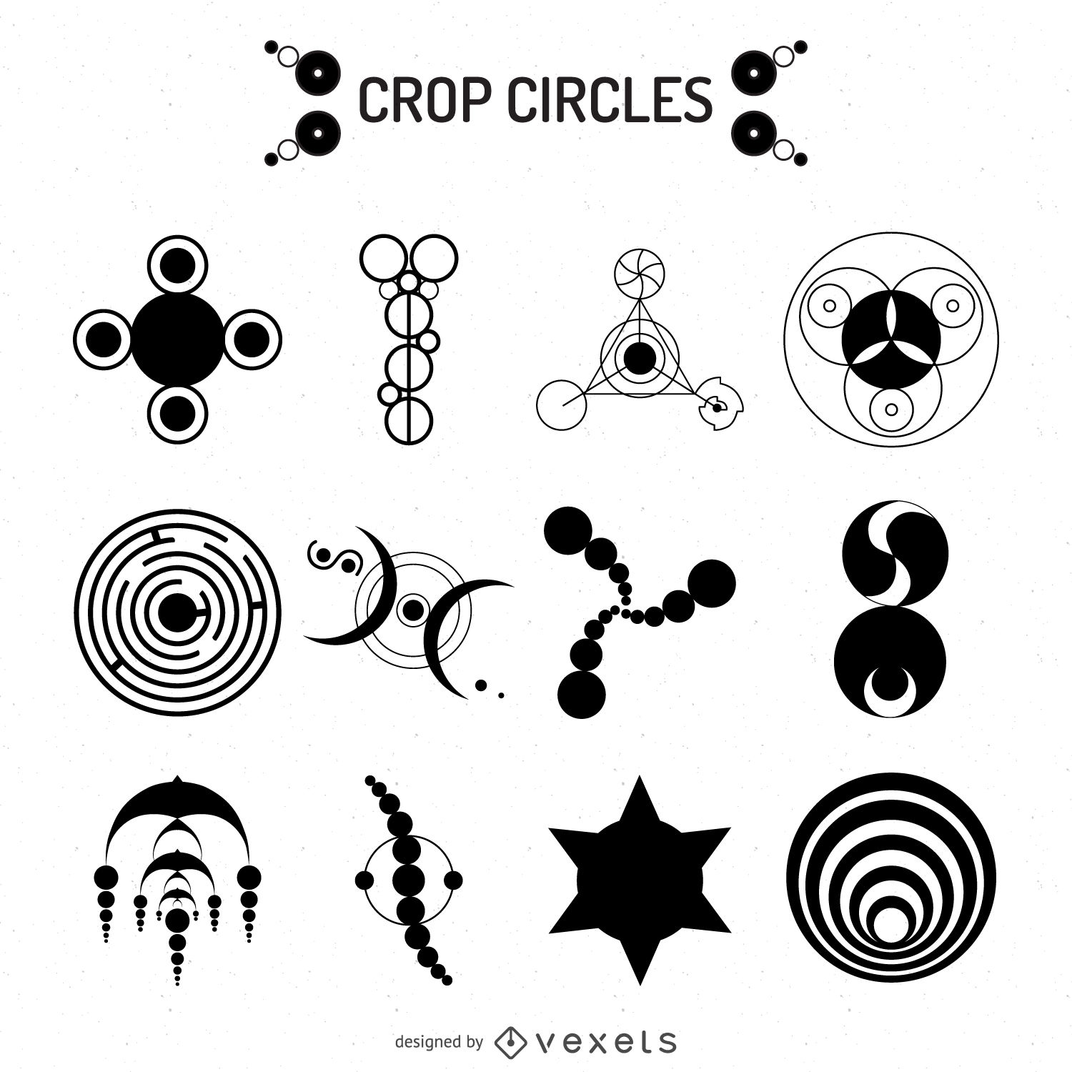 1500x1500 Crop Circles Illustrations