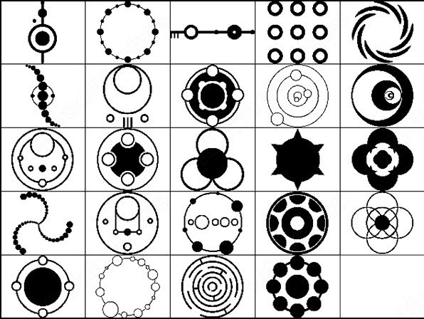 596x448 Vectorial Crop Circles Brush Photoshop Brushes In Photoshop