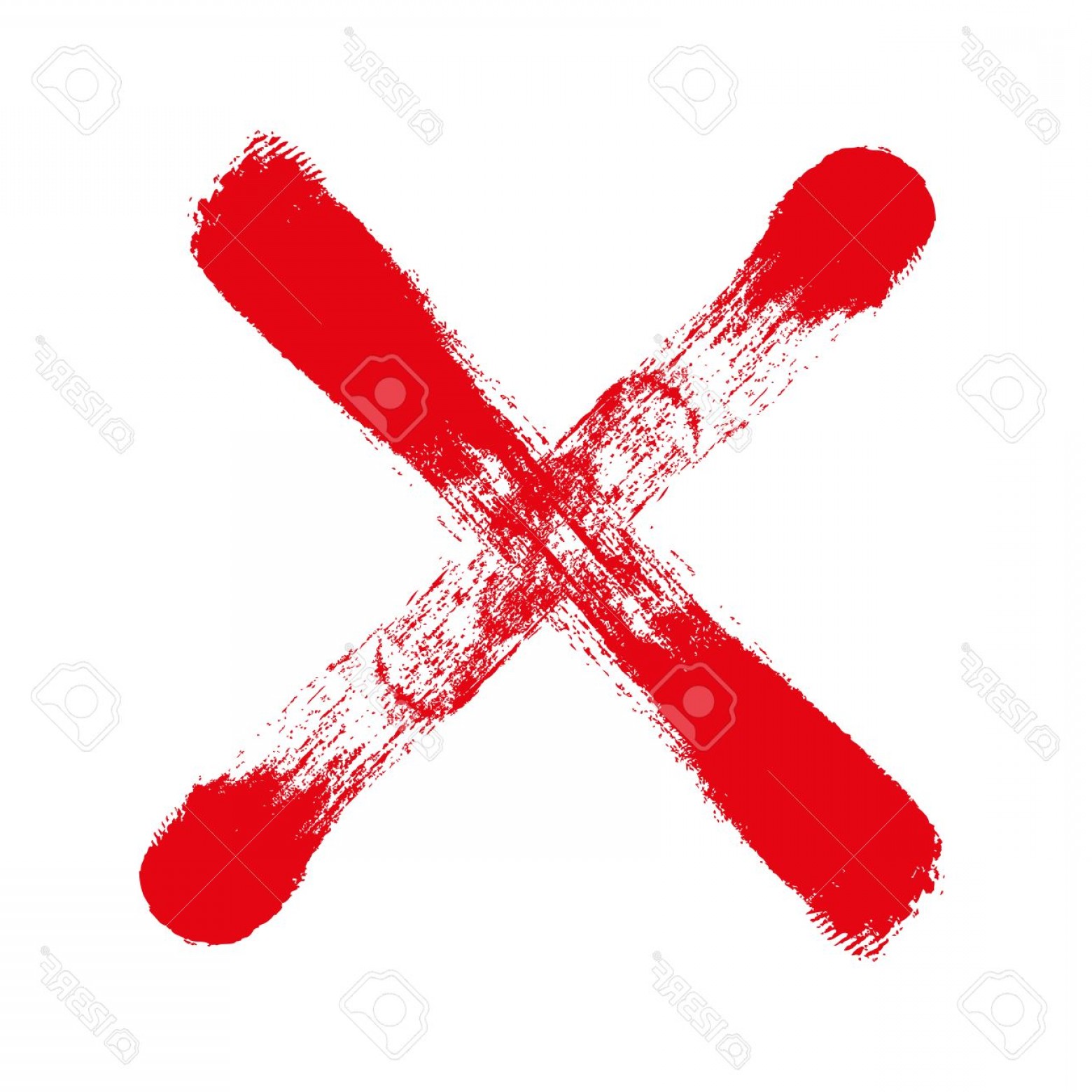1560x1560 Photostock Vector Red Cross Vector Brush On Whtie Background