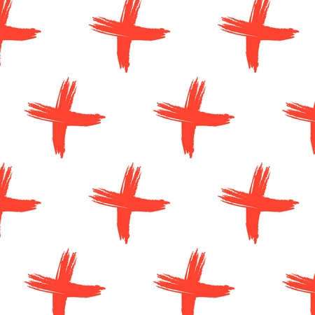 450x450 Vector Cross Sign Pattern Abstract Background With Red Brush