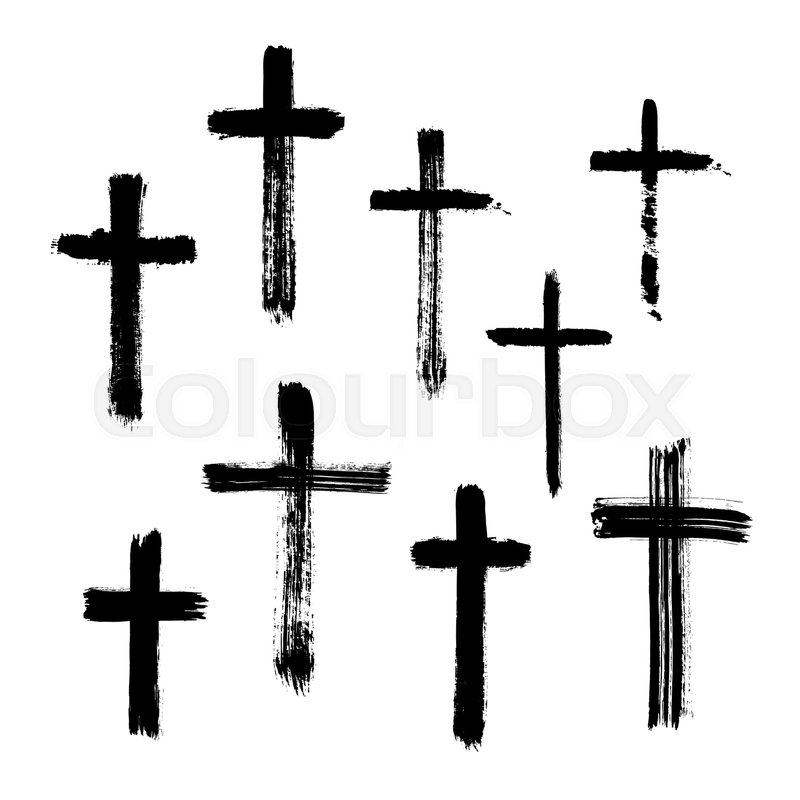 800x800 Christian Religious Symbol Cross Stock Vector Colourbox