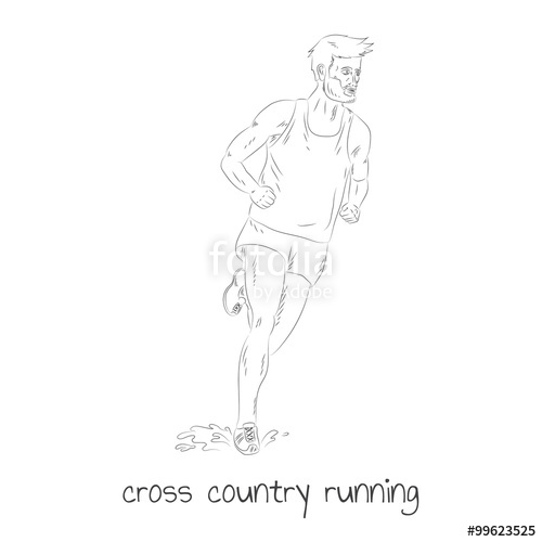 500x500 Cross Country Running Stock Image And Royalty Free Vector