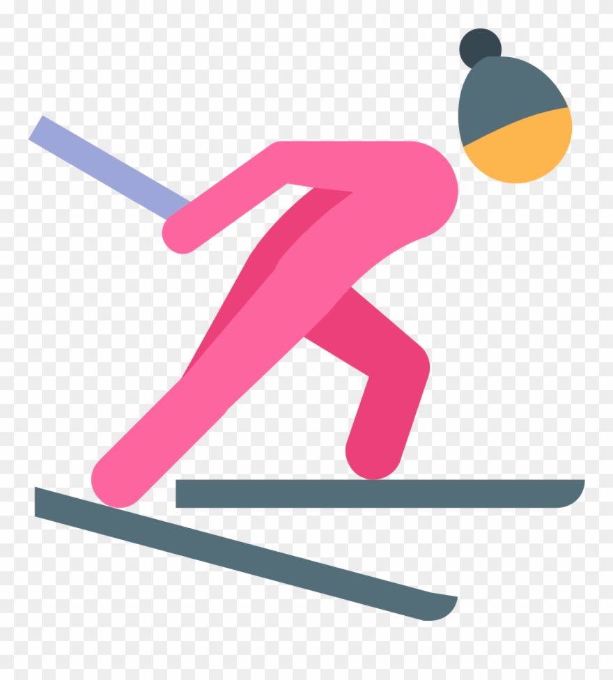 880x976 Skier Vector Cross Country Skiing