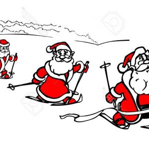 300x300 Stock Vector Cross Country Skiing Vector Illustration