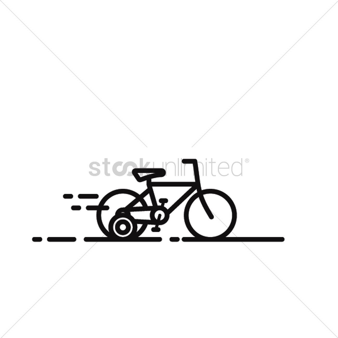 1300x1300 Cross Country Bicycle Vector Image