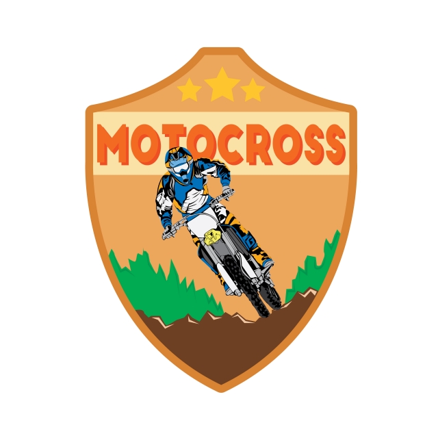 640x640 Background Material Design For Cross Country Motorcycle, Arm Badge