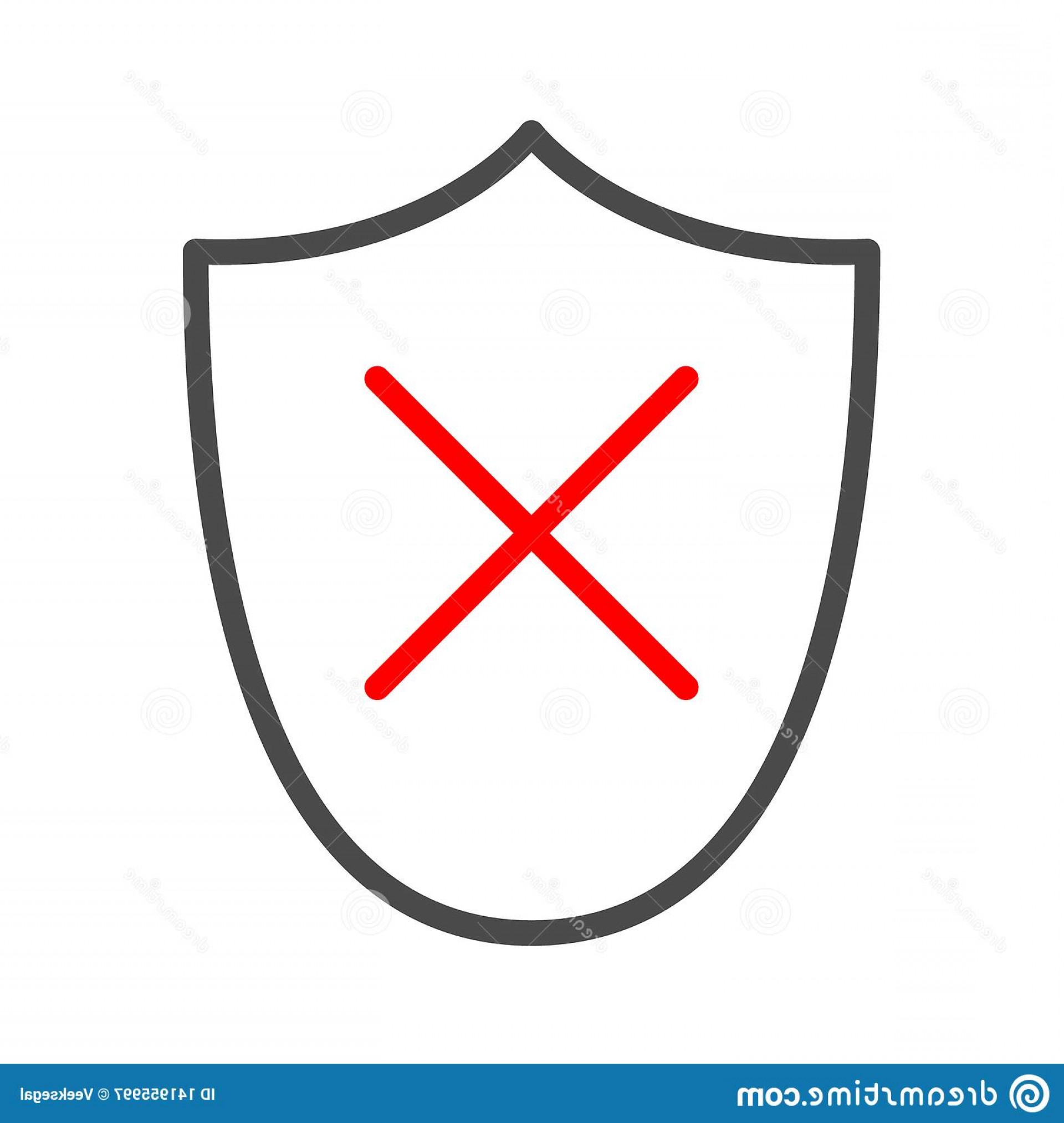 Shield Cross Mark Icon Outline Vector Logo Template Image 1920x2026 Shield Cross Mark Icon Outline Vector Logo Template Image