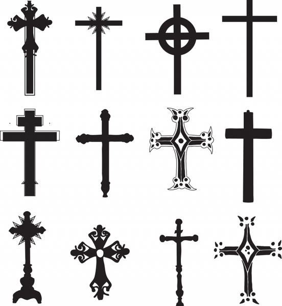 552x600 Cross Religious Symbol Christian Religion Free Vector In Adobe