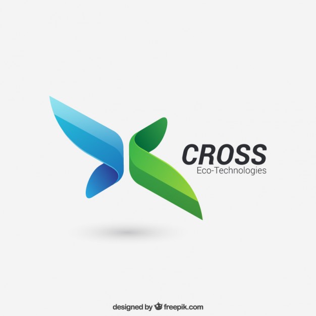 626x626 Abstract Cross Logo Vector Premium Download