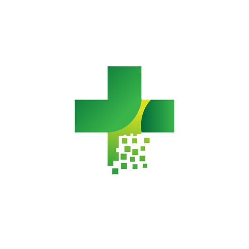 490x490 Medical Cross And Health Pharmacy Logo Vector Template
