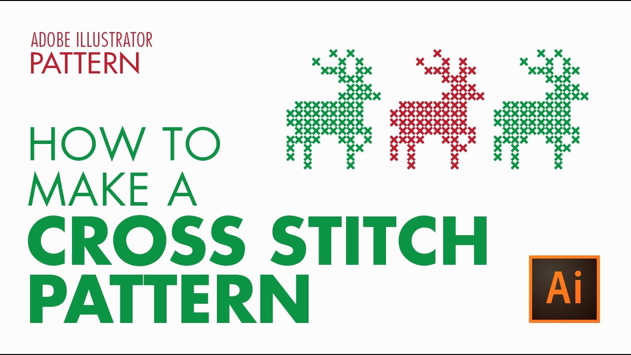 How To Create A Vector Cross Stitch Effect In Adobe Illustrator 1280x720 How To Create A Vector Cross Stitch Effect In Adobe Illustrator