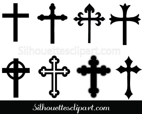 Ornate Cross Shape Silhouette Vector Download Silhouettes Vector 500x400 Ornate Cross Shape Silhouette Vector Download Silhouettes Vector