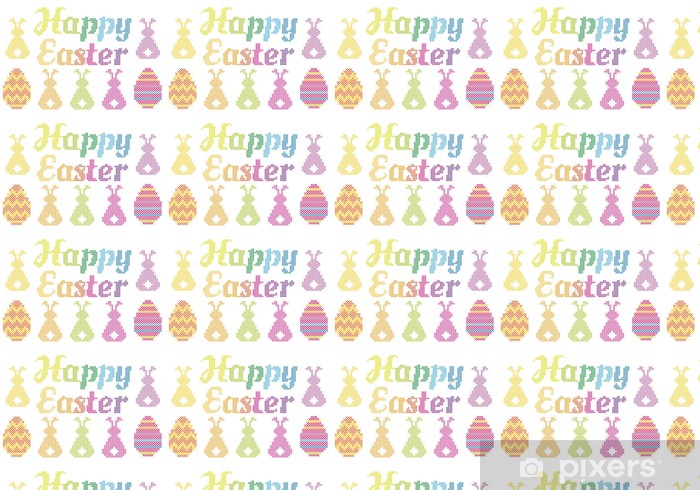 700x490 Happy Easter Cross Stitch, Vector Wallpaper We Live
