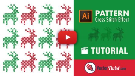 444x250 How To Create A Vector Cross Stitch Effect In Adobe Illustrator
